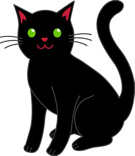 Halloween Black Cat Clipart