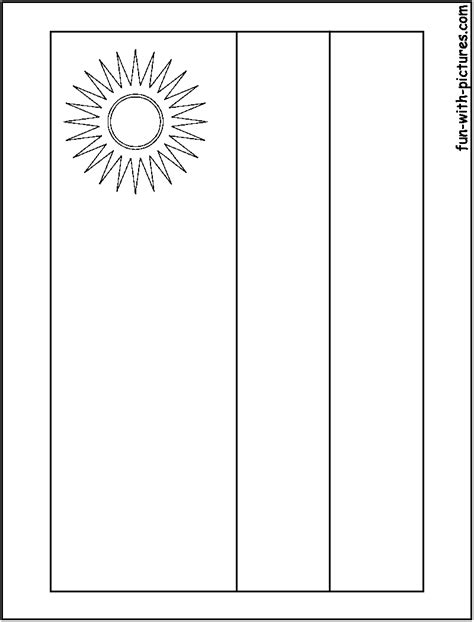 Rwanda Flag Coloring Page