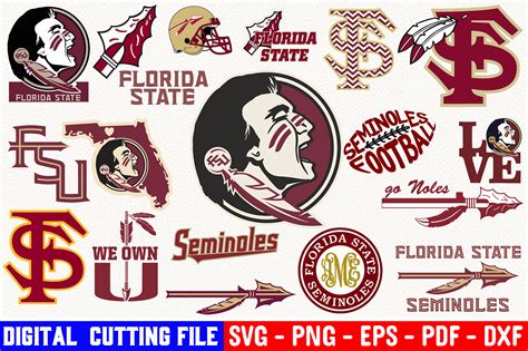 Florida-state-seminoles Logo Bundle Svg Fsu Florida State Go - Etsy