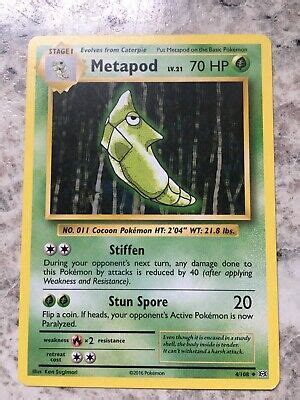 Metapod (Evolution) 04/108 | eBay