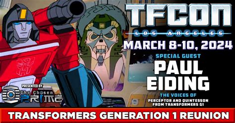 Transformers voice actor Paul Eiding to attend TFcon Los Angeles 2024