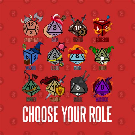 D&D Character Class Hit Dice - Dungeons And Dragons - Mask | TeePublic