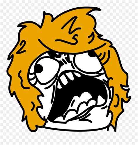 Screaming - Angry Girl Face Meme Clipart (#1415551) - PinClipart