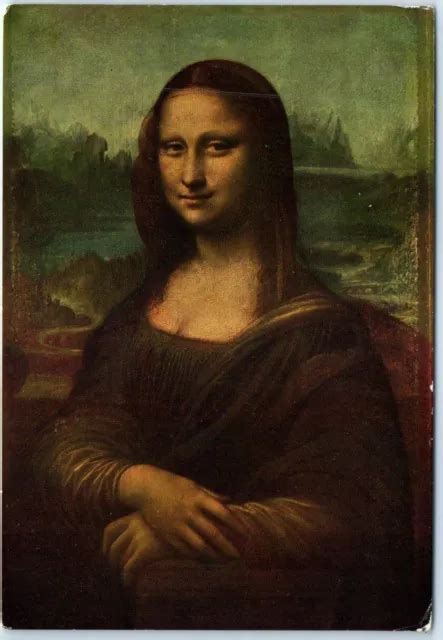 POSTCARD - MONA Lisa By Leonard De Vinci, Louvre Museum - Paris, France ...
