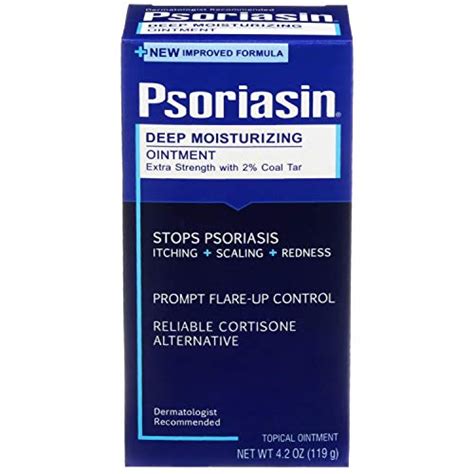 Psoriasin Deep Moisturizing Ointment - 2% Coal Tar - Stops Psoriasis ...