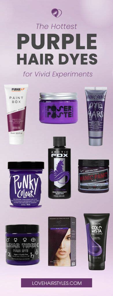 9 Fantastic Purple Hair Dye Brands To Forget About Commitment