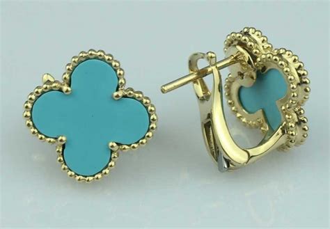 Clover - Van Cleef - Alhambra Style Earrings in Solid 18k Gold