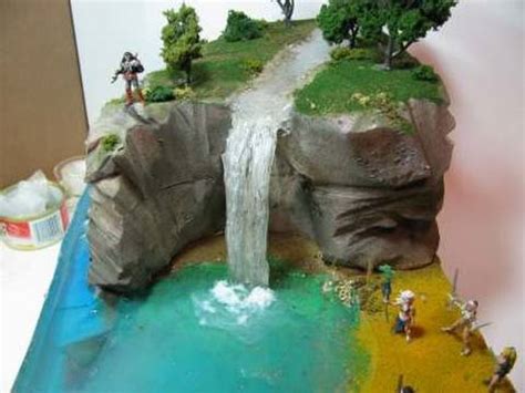 Make A Diorama Waterfall - YouTube