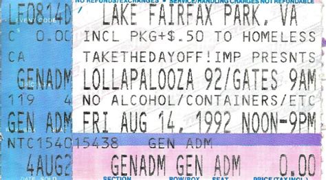 Lollapalooza 1992 | Reston, VA | Red Hot Chili Peppers