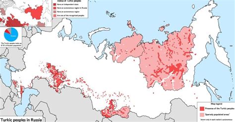 Map of Turkic Peoples in Russian Federation (2002) : r/MapPorn