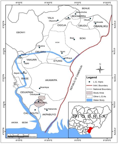 Calabar Municipality on the map of Cross River State Source: GIS... | Download Scientific Diagram