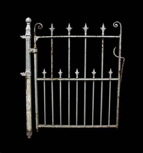 ANTIQUE WROUGHT IRON PEDESTRIAN / SIDE GATE WITH POST - UK Architectural Heritage | Side gates ...