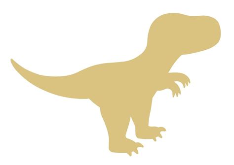 T-Rex Dinosaur Unfinished Wood Shape Cutout Variety Sizes USA