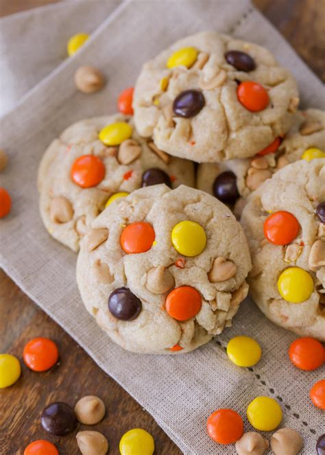 Reeses Pieces Cookies {With PB Chips!} | Lil' Luna