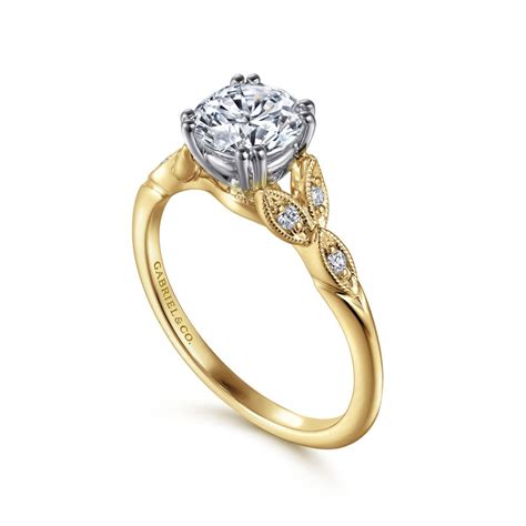 Two Tone Victorian Engagement Ring - Safian & Rudolph Jewelers