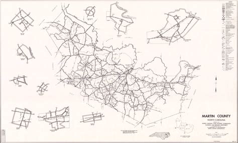 1972 Road Map of Martin County, North Carolina