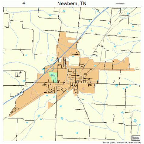 Newbern Tennessee Street Map 4752400