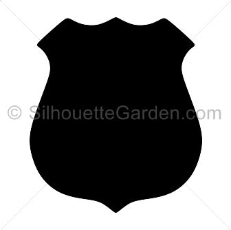 Police Badge Silhouette - Free Clip Art, Printable, and Vector Downloads