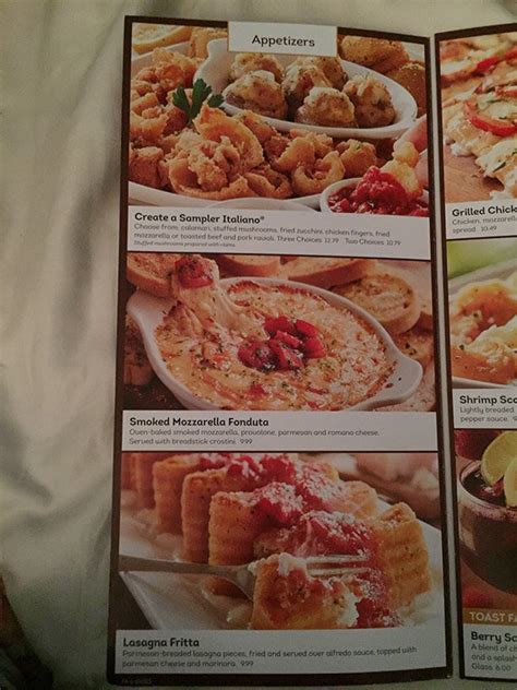 Olive Garden Menu Prices