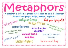 Metaphors definition and examples | Teaching Resources