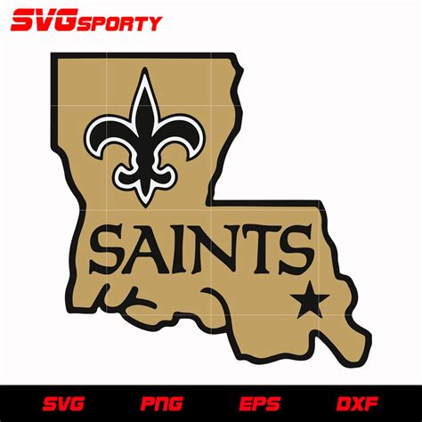 New Orleans Saints Map svg, nfl svg, eps, dxf, png, digital file – SVG ...