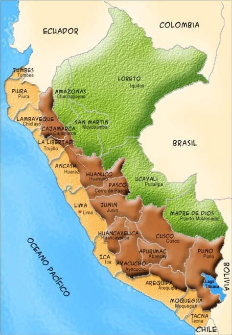 Conoce todos los mapas del Perú