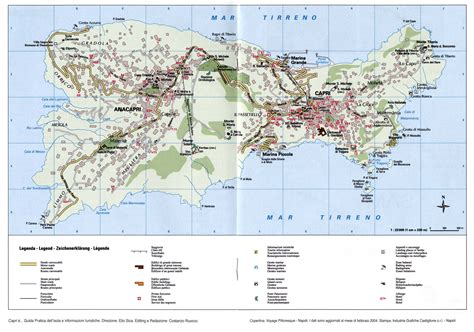 Capri Tourist Map - Capri Italy • mappery | Tourist map, Capri italy ...