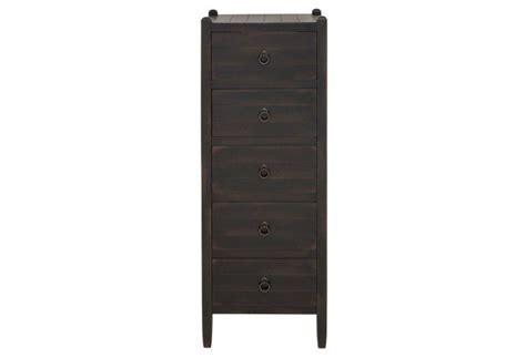 Landry Tall Dresser, Dark Brown | 5 drawer dresser, Dresser, Tall dresser