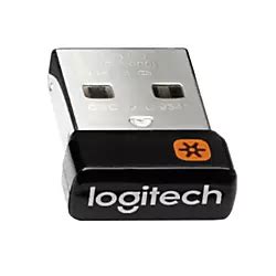 Logitech USB Unifying Receiver 0.59 H x 0.35 W x 0.23 D Black 910 ...