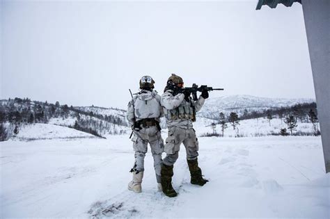 Danish Frogman Corps operatives during Arctic warfare exercise in ...