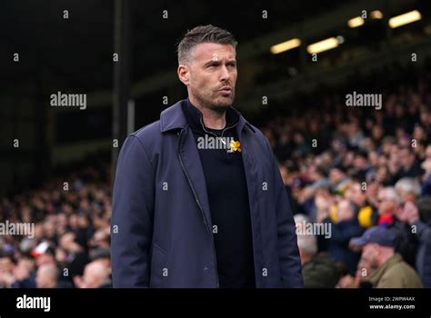 Luton Town manager Rob Edwards ahead of the Premier League match at ...