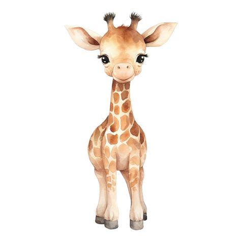 Watercolor Giraffe Cute Clip Art, Giraffe, Watercolor, Wild PNG ...