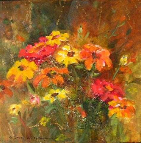 Autumn Flowers Painting by Barbara Couse Wilson - Fine Art America