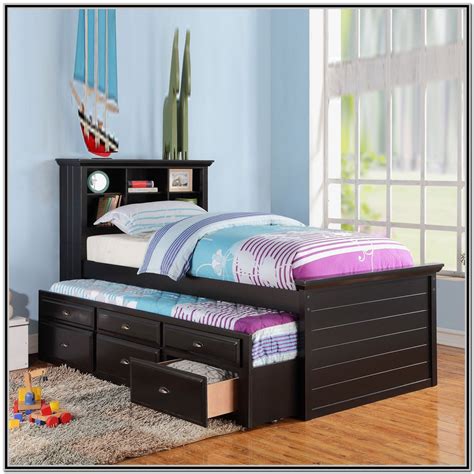 Trundle Bed With Storage Headboard - Bedroom : Home Decorating Ideas # ...