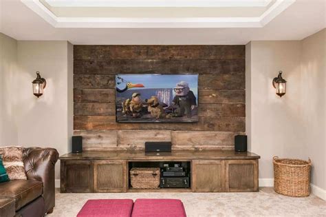 Basement Home Theatre TV Wall Ideas