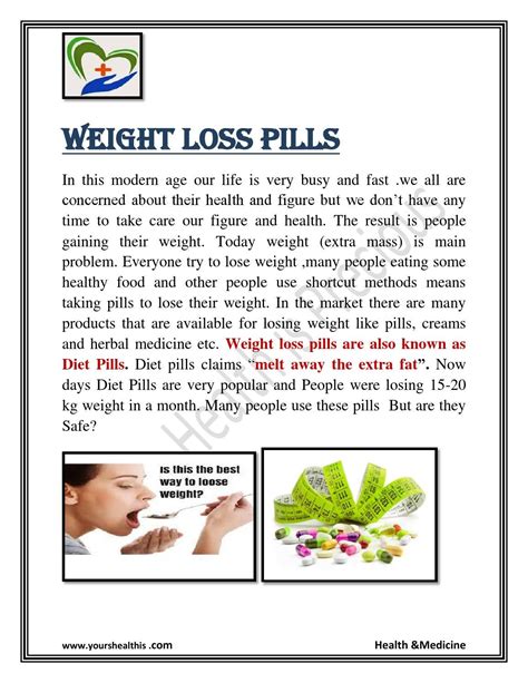 Effects of weight lose pills by YourHealthIsPrecious - Issuu