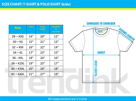 Sizes - Trendink