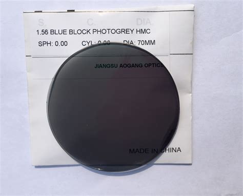 Blue block transition lenses cr-39 1.56 photochromic blue cut ophthalmic lens eyeglasses lenses ...