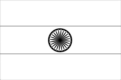 India Outline Flag