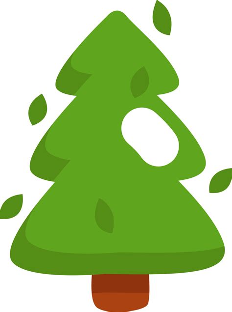 Forest tree, illustration, vector on a white background. 13756729 ...