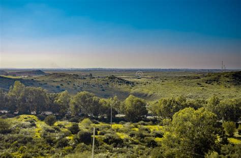 Gaza Strip Border View from Israeli Side Amid Hamas Conflict Stock ...