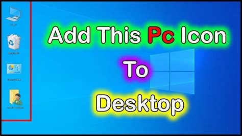 How To Show Desktop Icon In Windows 10/ My Computer Desktop Icon ...