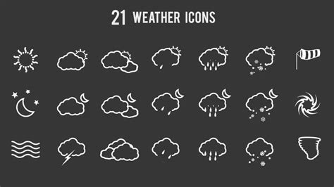 21 Animated Weather Icons - Download Videohive 8995202