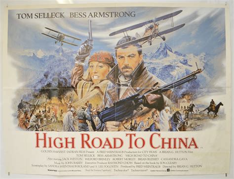 HIGH ROAD TO CHINA (1983) Original Cinema Quad Movie Poster - Tom Selleck | eBay