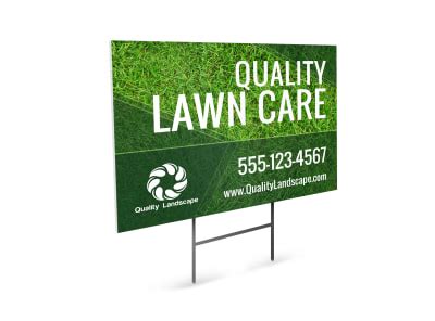 Lawn Care Yard Sign Templates | MyCreativeShop