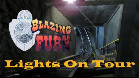 Behind The Scenes: Blazing Fury Full Tour at Dollywood With Lights On - YouTube