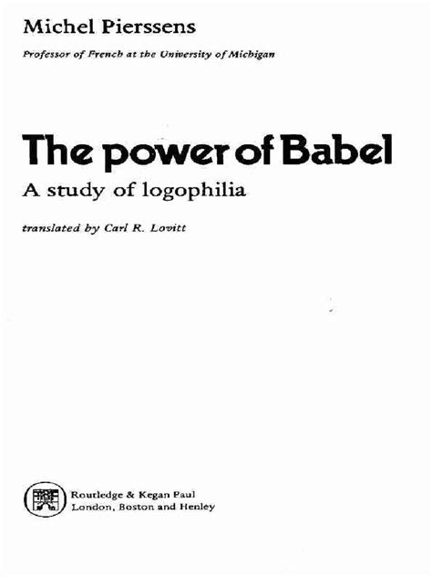 The Power of Babel | PDF