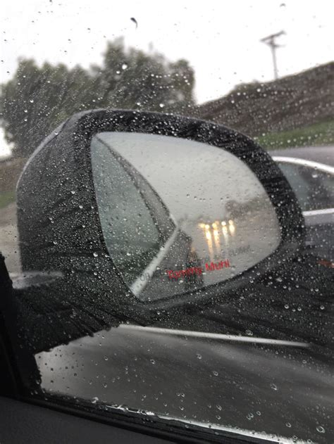 November rain. How uncharacteristic | November rain, Car mirror, Rain