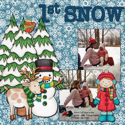 Wrap Up Warm digital scrapbook kit