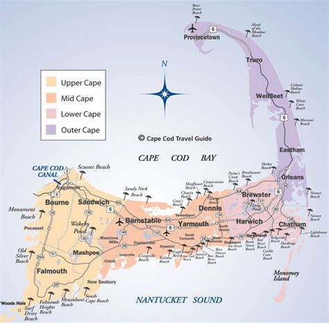 Cape Cod Beaches Map